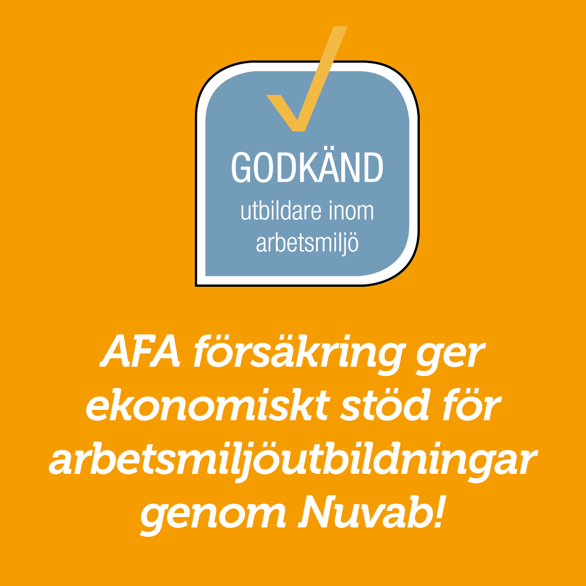 Förlängt stöd för arbetsmiljöutbildning – ny period 2026–2027